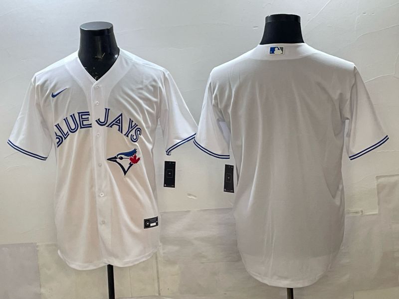 Men 2025 Toronto Blue Jays Blank White Game Nike MLB Jersey style 01